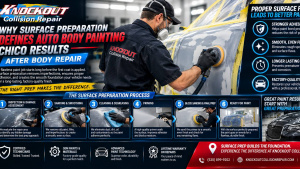 Why Surface Preparation Defines Auto Body Painting Chico Results After Body Repair