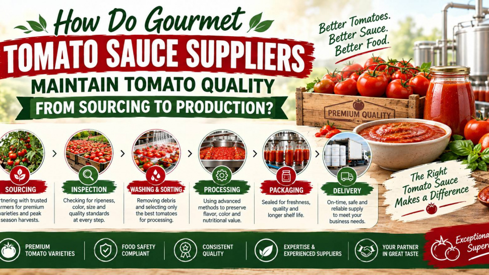 How Do Gourmet Tomato Sauce Suppliers Maintain Tomato Quality From Sourcing to Production?