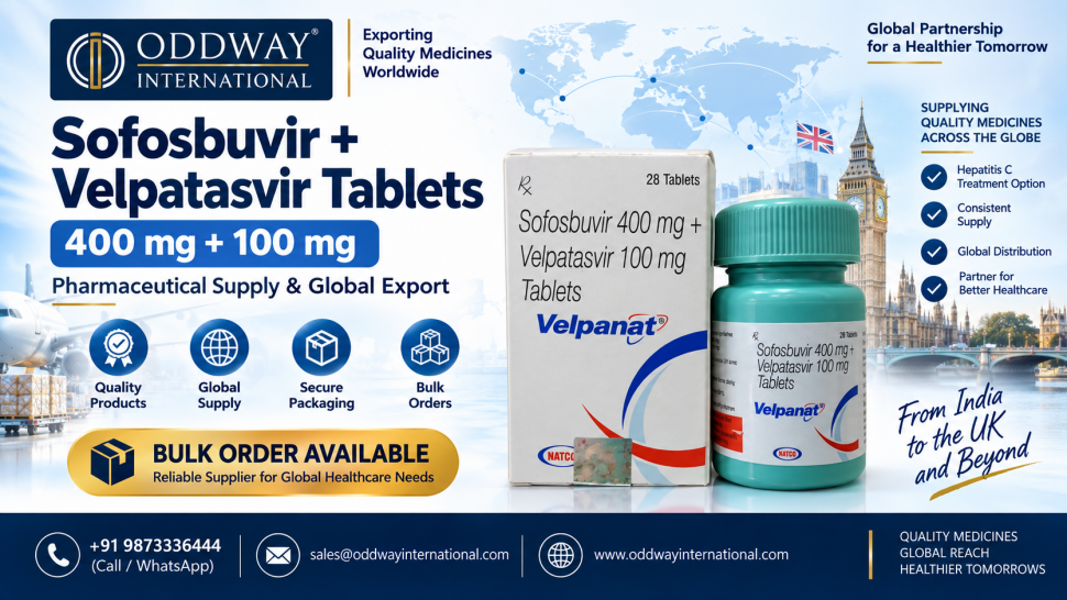 Sofosbuvir And Velpatasvir Tablets Price for USA Wholesalers - Oddway