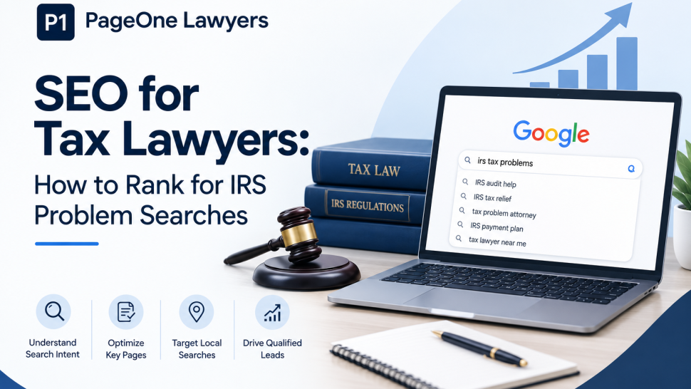 SEO for Tax Lawyers: How to Rank for IRS Problem Searches